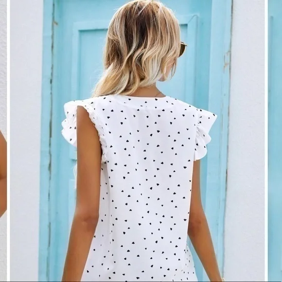 New Abercrombie | Cute Frills & Pokadot Top - Picture 1 of 15